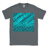 Charcoal Heather blue glitter with leopard pattern Classic Tee - TumblerDesignByShophia
