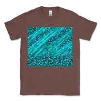 Chestnut blue glitter with leopard pattern Classic Tee - TumblerDesignByShophia