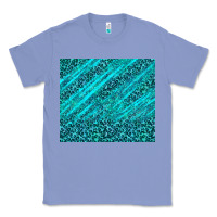 Colony Blue blue glitter with leopard pattern Classic Tee - TumblerDesignByShophia