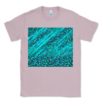 Lilac blue glitter with leopard pattern Classic Tee - TumblerDesignByShophia