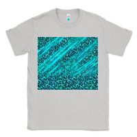 Moon Dust blue glitter with leopard pattern Classic Tee - TumblerDesignByShophia