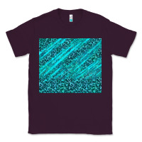 Plum blue glitter with leopard pattern Classic Tee - TumblerDesignByShophia