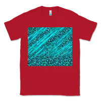 Red blue glitter with leopard pattern Classic Tee - TumblerDesignByShophia