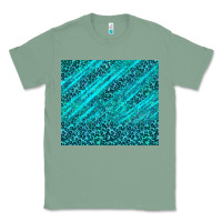 Sage blue glitter with leopard pattern Classic Tee - TumblerDesignByShophia