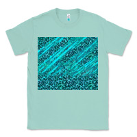 Seafoam blue glitter with leopard pattern Classic Tee - TumblerDesignByShophia