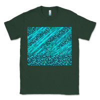 Sports Green blue glitter with leopard pattern Classic Tee - TumblerDesignByShophia