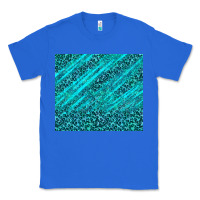 True Royal blue glitter with leopard pattern Classic Tee - TumblerDesignByShophia