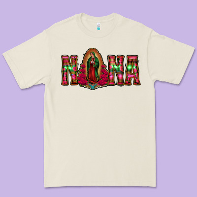Nana Floral Aztec Leopard Premium Tee Designed By Jasminsmagicworld