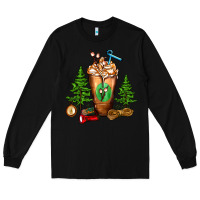 Black camping cold drink frappe Long Sleeve Tee - FaDigitalArtStudio