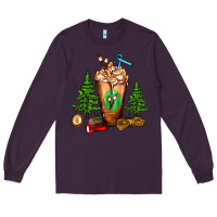 Plum camping cold drink frappe Long Sleeve Tee - FaDigitalArtStudio