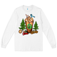 White camping cold drink frappe Long Sleeve Tee - FaDigitalArtStudio