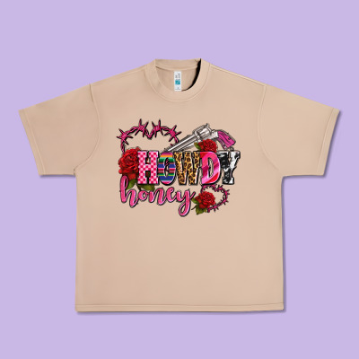 Howdy Honey Rose Olivia Urban Heavy Tee Designed By Oliviacreatesart