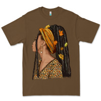 Cacao Fall afro woman Premium Tee - NancyCooperArtShop
