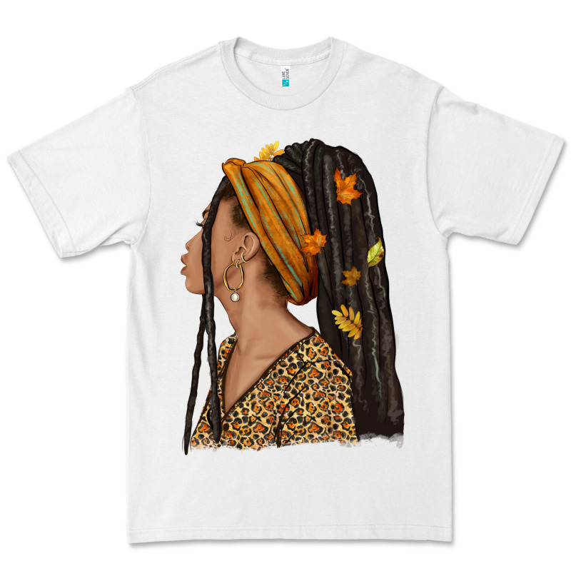 Fall Afro Woman Premium Tee by NancyCooperArtShop | Teevron