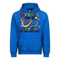 Cobalt my child may be non verbal but this mama ain's Urban Hoodie - JahusDesignShop