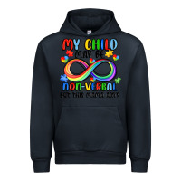 Navy my child may be non verbal but this mama ain's Urban Hoodie - JahusDesignShop