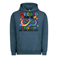 Pigment Midnight Navy my child may be non verbal but this mama ain's Urban Hoodie - JahusDesignShop