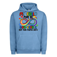 Pigment Pebble Blue my child may be non verbal but this mama ain's Urban Hoodie - JahusDesignShop