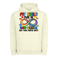 Pigment Pistachio my child may be non verbal but this mama ain's Urban Hoodie - JahusDesignShop
