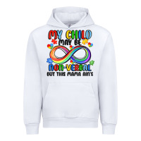 White my child may be non verbal but this mama ain's Urban Hoodie - JahusDesignShop