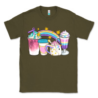 Army Green Unicorn Coffee Cups Classic Tee - Artiststas