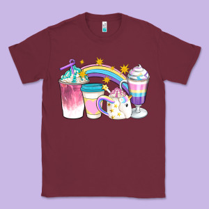 Unicorn Coffee Cups Classic Tee Designed By Artiststas