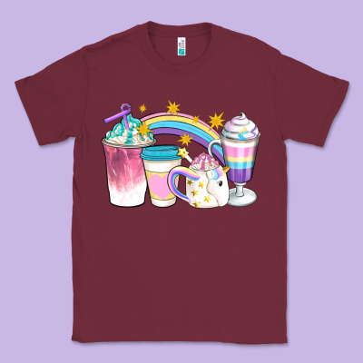 Unicorn Coffee Cups Classic Tee Designed By Artiststas