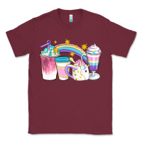 Burgundy Unicorn Coffee Cups Classic Tee - Artiststas