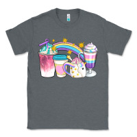 Charcoal Heather Unicorn Coffee Cups Classic Tee - Artiststas