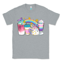Heather Grey Unicorn Coffee Cups Classic Tee - Artiststas