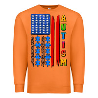 Carrot autism american flag Premium Sweatshirt - AdoDesignShop