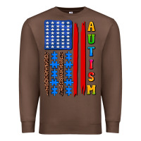 Chestnut autism american flag Premium Sweatshirt - AdoDesignShop