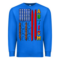 True Royal autism american flag Premium Sweatshirt - AdoDesignShop