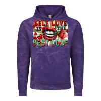 Cloud Purple Self love is the best love Vintage Hoodie - FaDigitalArtStudio