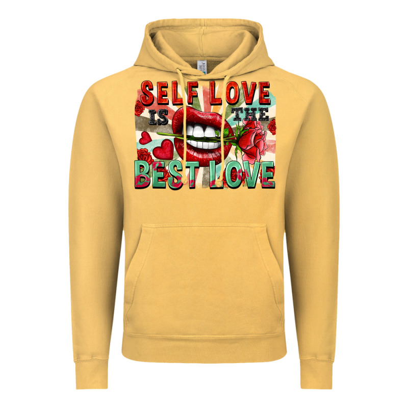 Self Love Is The Best Love Vintage Hoodie by FaDigitalArtStudio | Teevron