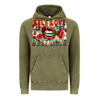 Vintage Olive Self love is the best love Vintage Hoodie - FaDigitalArtStudio
