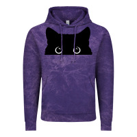 Cloud Purple Peeking Cat Vintage Hoodie - maiPhamDesign