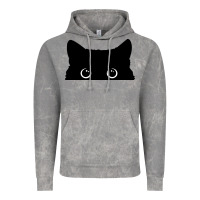 Cloud Rock Peeking Cat Vintage Hoodie - maiPhamDesign