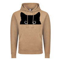 Vintage Coffee Peeking Cat Vintage Hoodie - maiPhamDesign