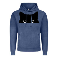 Vintage Denim Peeking Cat Vintage Hoodie - maiPhamDesign