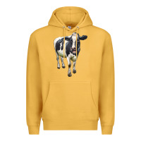 Mustard Holstein Bull Premium Hoodie - LillyAllenDesigns