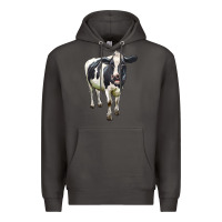 Smoke Holstein Bull Premium Hoodie - LillyAllenDesigns