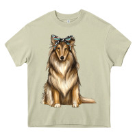 Mossy collie with bandanna Heavy Core Tee - texasbilliewilder