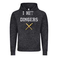 Vintage Black i hit dingers baseball Vintage Hoodie - maiPhamDesign
