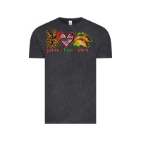 Vintage Black Peace love tacos Mexico Vintage Tee - HowdyJamesFarm