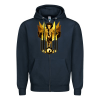 Navy #metropolis drama Zipper Hoodie - maiPhamDesign
