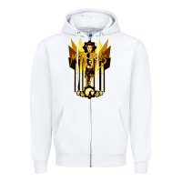 White #metropolis drama Zipper Hoodie - maiPhamDesign