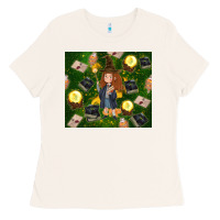 Bone wizard girl with magic Ladies Tee - TumblerDesignByShophia