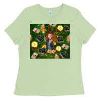 Matcha wizard girl with magic Ladies Tee - TumblerDesignByShophia