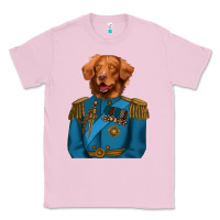 Bubblegum Pink Golden Retriever Dog Portrait,Custom Pet Portraits,Renaissance Dog Classic Tee - RanaPortraitStore